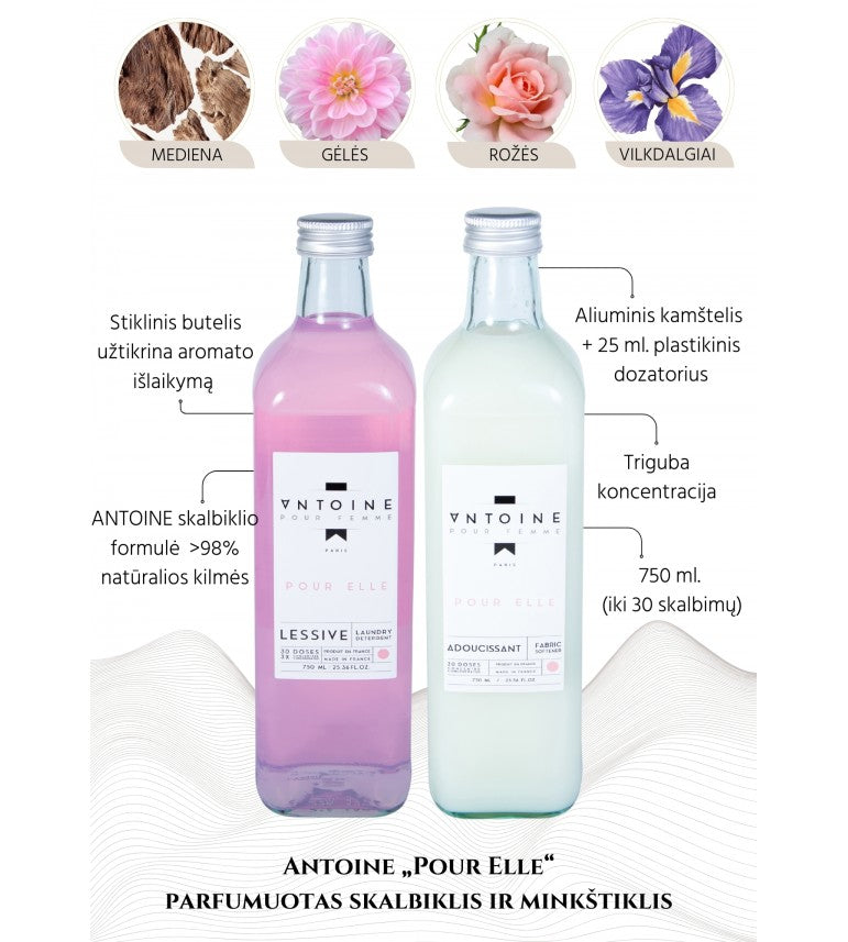 ANTOINE Skalbiklis „Pour Elle“ 750 ml