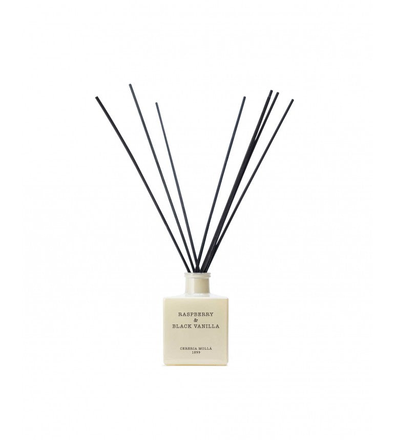CERERIA MOLLA namų kvapas su lazdelėmis „Raspberry & Black Vanilla“ 100 ml.
