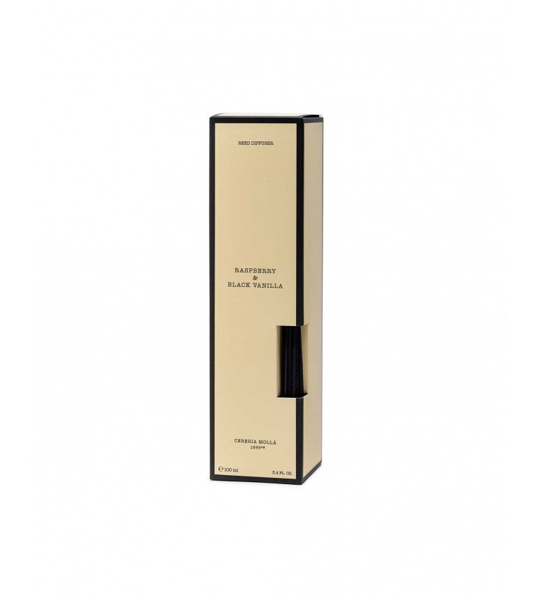 CERERIA MOLLA namų kvapas su lazdelėmis „Raspberry & Black Vanilla“ 100 ml.