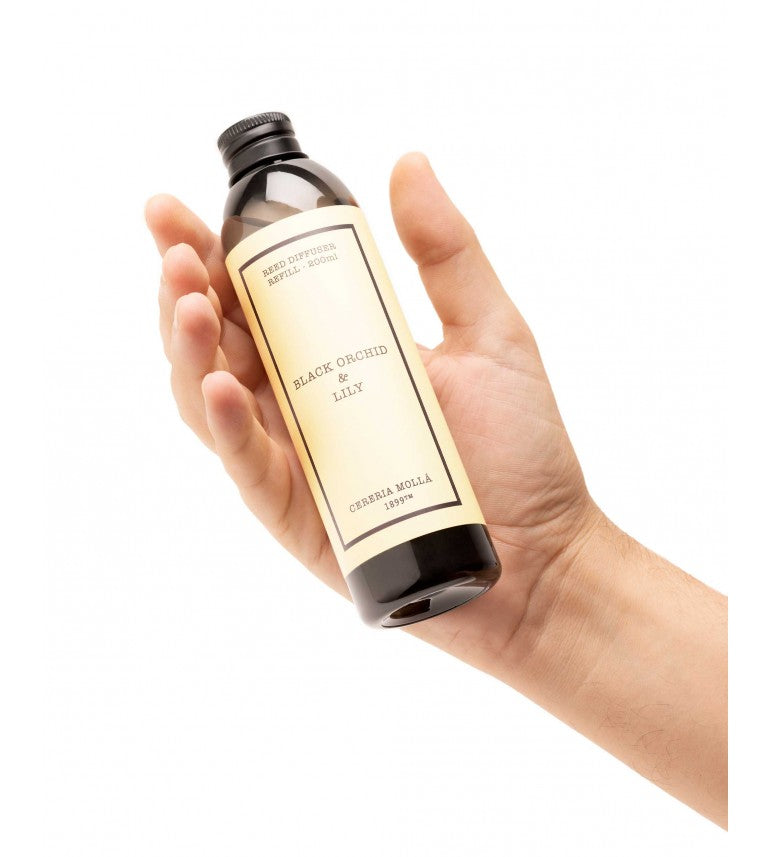 CERERIA MOLLA namų kvapo papildymas „Black orchid & lilly“ 200 ml.
